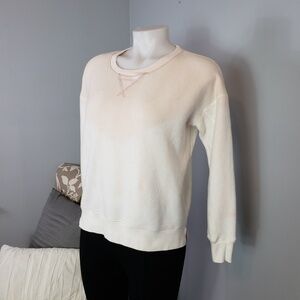 AEO tie dye sweatshirt pink ombre dye crew neck boxy